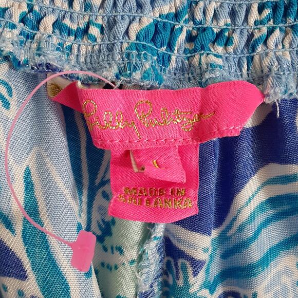 Lilly Pulitzer Dahlia Scallop Hem Shorts Womens L Royal Purple Koalafications - Picture 5 of 11